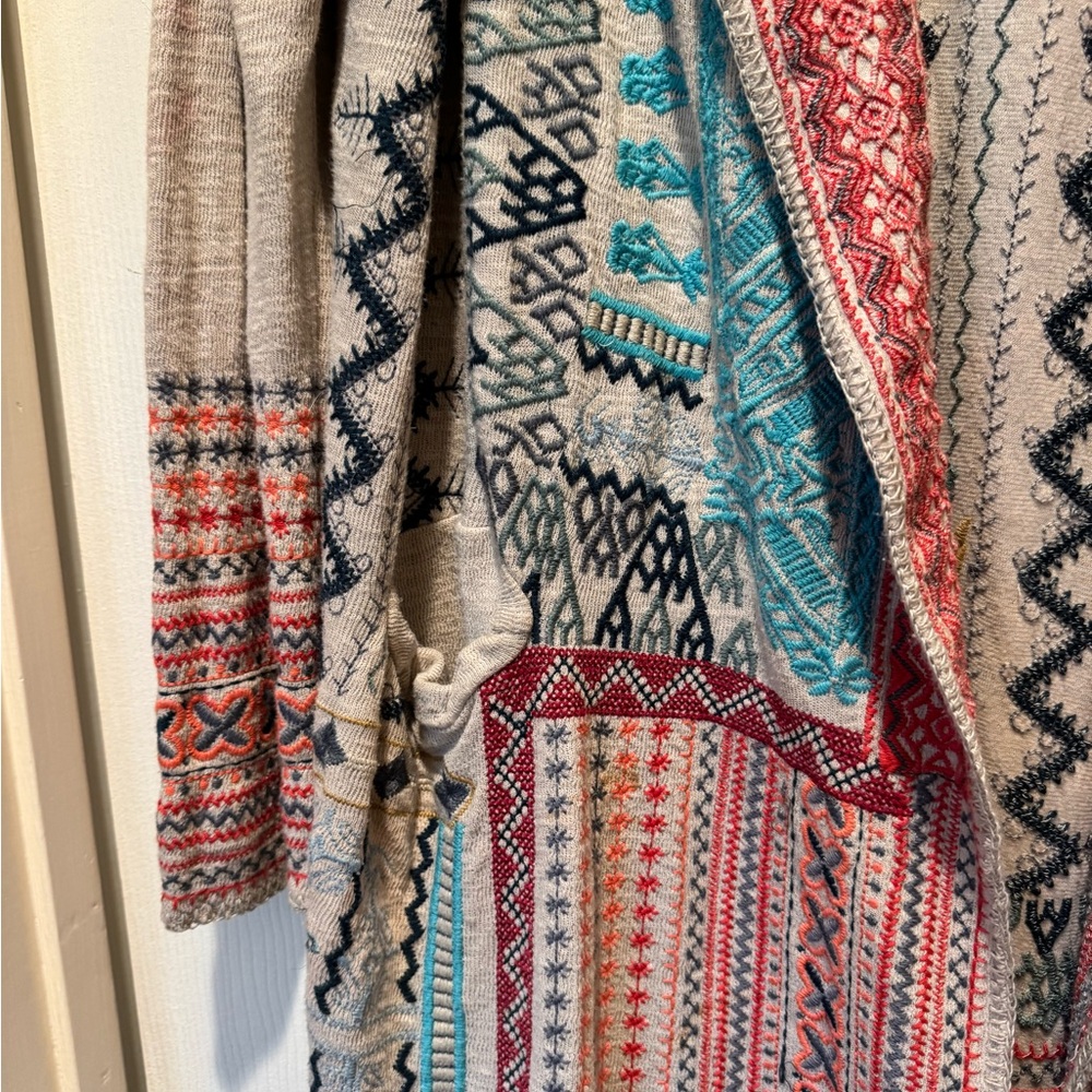 Johnny Was Multicolor Patterned Sweater - image 7